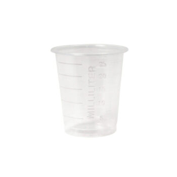 disposable medicine measure transparent