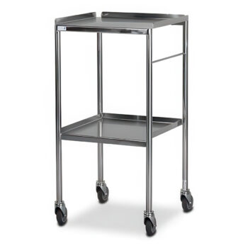 dtsf450 stainless steel dressing trolleys shelf sides up bristol maid v01