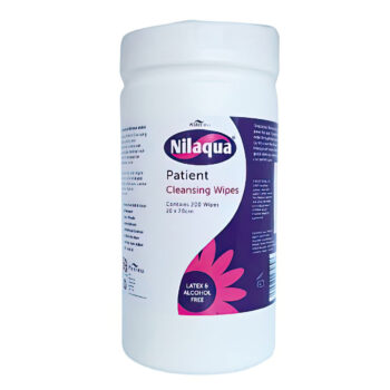wpcw200 nilaqua patient cleansing wipes tub 200